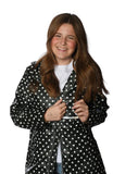 LULU MAC Raincoat in Black/White Polka Dots