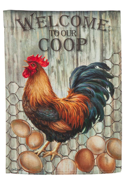 ‘Welcome to Our Coop’ Decorative Flag