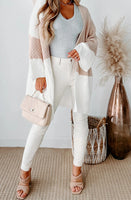 Color Block Bell Sleeve Cardigan