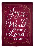 ’Joy to the World The Lord is Come’ Decorative Flag