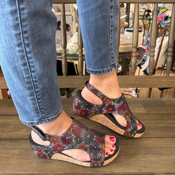 Corkys Boutique “Volta II” In Black Washed Floral