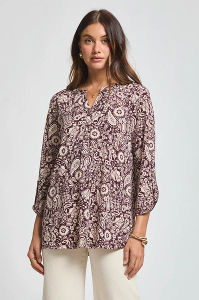 Dear Scarlett "Lizzy" Top In Chocolate
