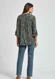 Dear Scarlett "Liz" Bell Sleeve Top in Teal