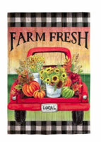 ‘Farm Fresh Flower Truck’ Decorative Flag