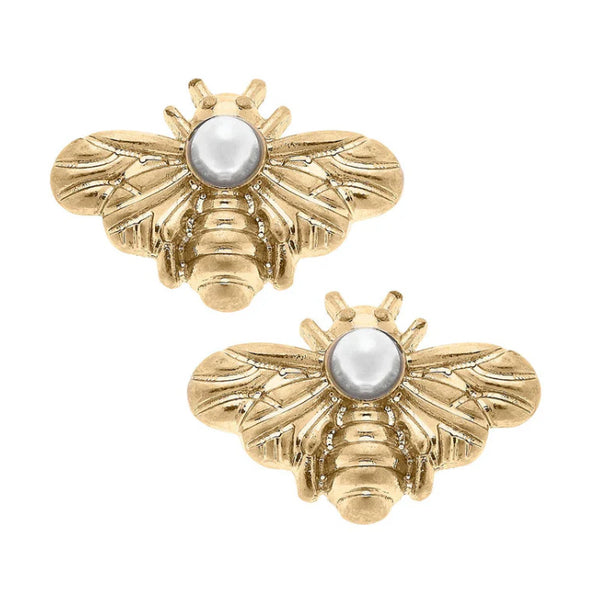 Canvas Style Martine Bee Stud Earrings