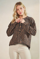 Heimish Long Sleeve Animal Button Up Top