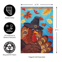 ‘Turkey Time’ Decorative Flag