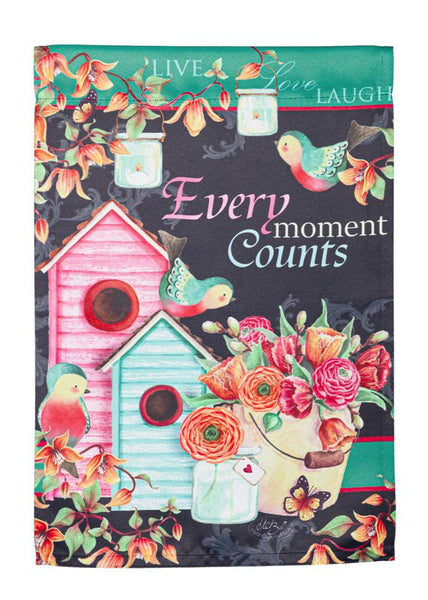 ‘Every Moment Counts’ Decorative Flag