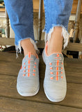 Skechers Summits - Fresh Impression In Grey/Coral