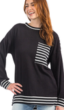 CC Urban Ribbed Long Sleeve Top, Assorted Colors