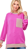 CC Urban Ribbed Long Sleeve Top, Assorted Colors
