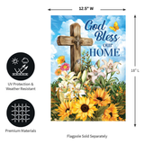 ‘God Bless Our Home’ Decorative Flag