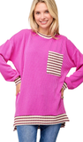 CC Urban Ribbed Long Sleeve Top, Assorted Colors