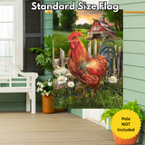 ‘Sunrise Rooster’ Decorative Flag