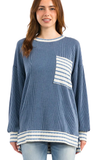 CC Urban Ribbed Long Sleeve Top, Assorted Colors