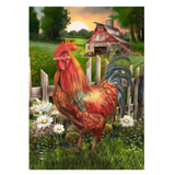 ‘Sunrise Rooster’ Decorative Flag