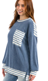 CC Urban Ribbed Long Sleeve Top, Assorted Colors