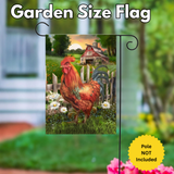 ‘Sunrise Rooster’ Decorative Flag