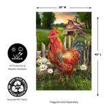 ‘Sunrise Rooster’ Decorative Flag