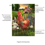 ‘Sunrise Rooster’ Decorative Flag