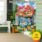‘Bucket of Bunnies’ Decorative Flag