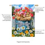 ‘Bucket of Bunnies’ Decorative Flag