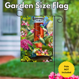 ‘Hummingbird Feeder’ Decorative Flag