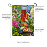 ‘Hummingbird Feeder’ Decorative Flag