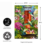 ‘Hummingbird Feeder’ Decorative Flag