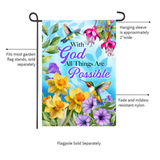 ‘With God Religious’ Decorative Flag
