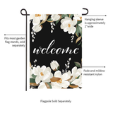 ‘White Magnolias’ Decorative Flag