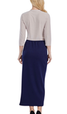 Long Pencil Skirt with Elastic Waist Band, Assorted Colors