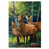 ‘Deer Family’ Decorative Flag