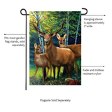 ‘Deer Family’ Decorative Flag
