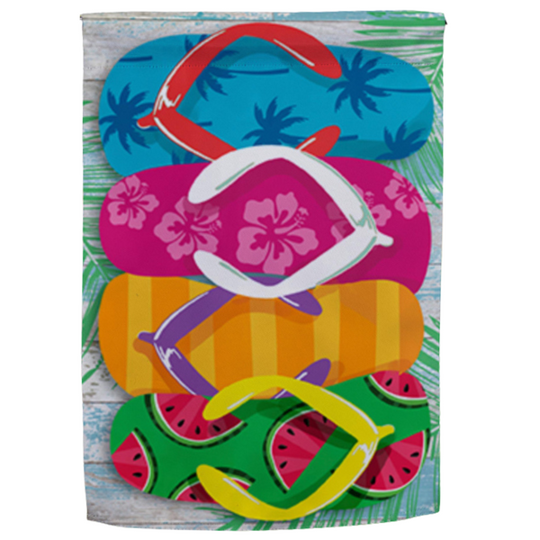 ‘Stacked Flip Flop’ Decorative Flag