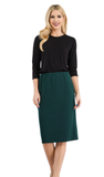 Pencil Skirt with Elastic Waist Band, Assorted Colors