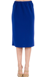 Pencil Skirt with Elastic Waist Band, Assorted Colors