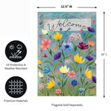 ‘Wildflower Field’ Decorative Flag