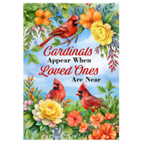 ‘When Cardinals Appear’ Decorative Flag