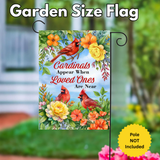‘When Cardinals Appear’ Decorative Flag