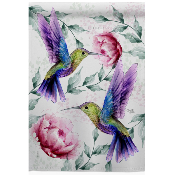 ‘Hummingbirds in Flight’ Decorative Flag