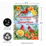 ‘When Cardinals Appear’ Decorative Flag