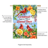 ‘When Cardinals Appear’ Decorative Flag