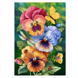 ‘Pansy Trio’ Decorative Flag