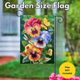 ‘Pansy Trio’ Decorative Flag