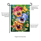 ‘Pansy Trio’ Decorative Flag