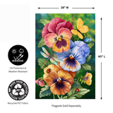 ‘Pansy Trio’ Decorative Flag