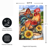 ‘Farmyard Rooster’ Decorative Flag
