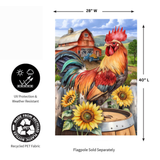 ‘Farmyard Rooster’ Decorative Flag