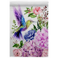 ‘Purple Hummingbird’ Decorative Flag